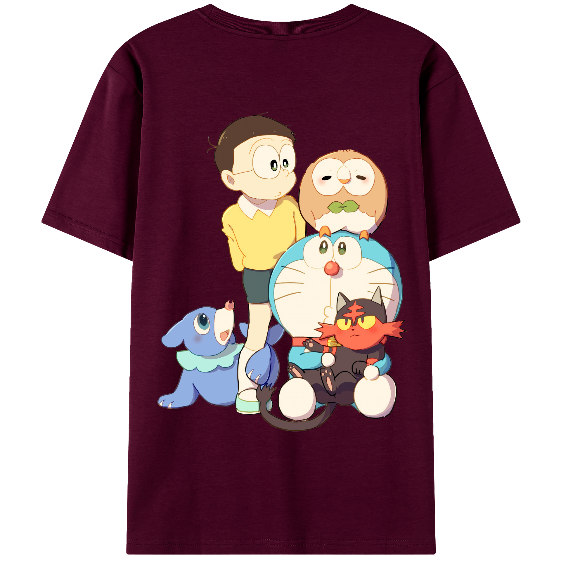 （画像用） ドラえもん Doraemon レディース半袖Tシャツ(バックプリント)